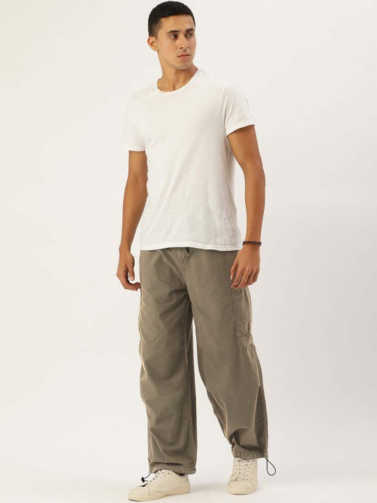 Green woven Cargo pants