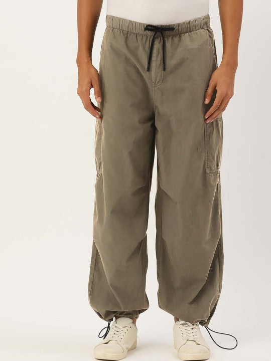 Green woven Cargo pants