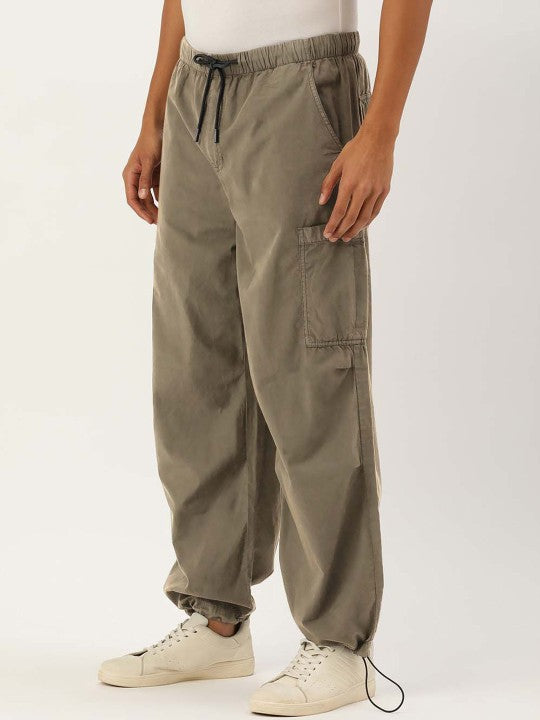 Green woven Cargo pants